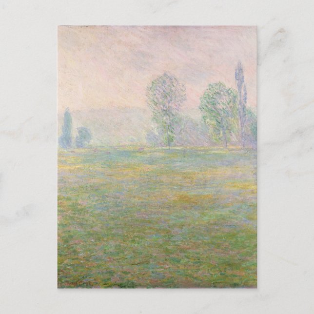 Carte Postale Claude Monet | Meadows à Giverny, 1888 (Devant)