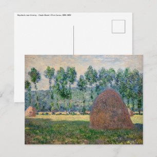 Carte Postale Claude Monet - Meules de foin près de Giverny