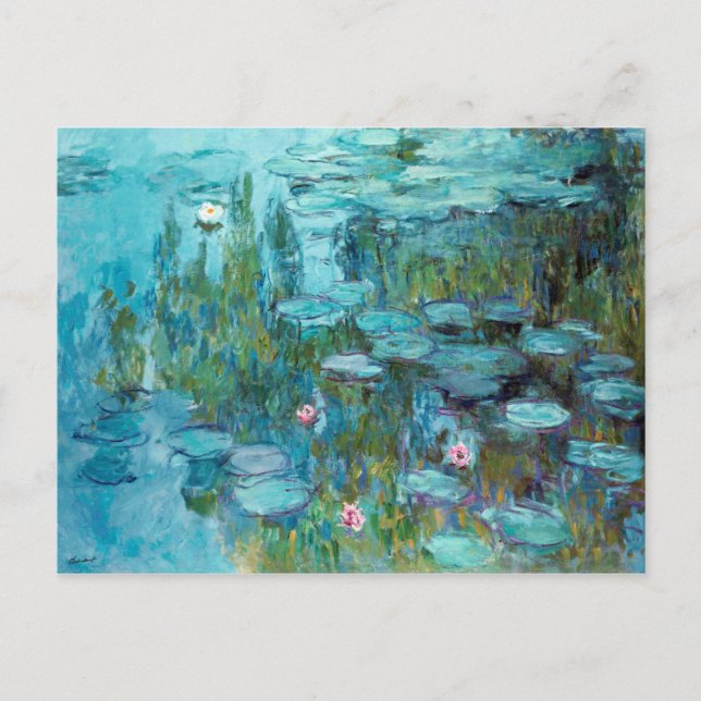 Carte Postale Claude Monet Nymphéas Nymphéas Nymphéas Etang Fleu (Devant)