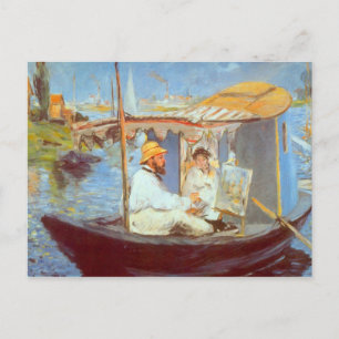 Carte Postale Claude Monet par Edouard Manet