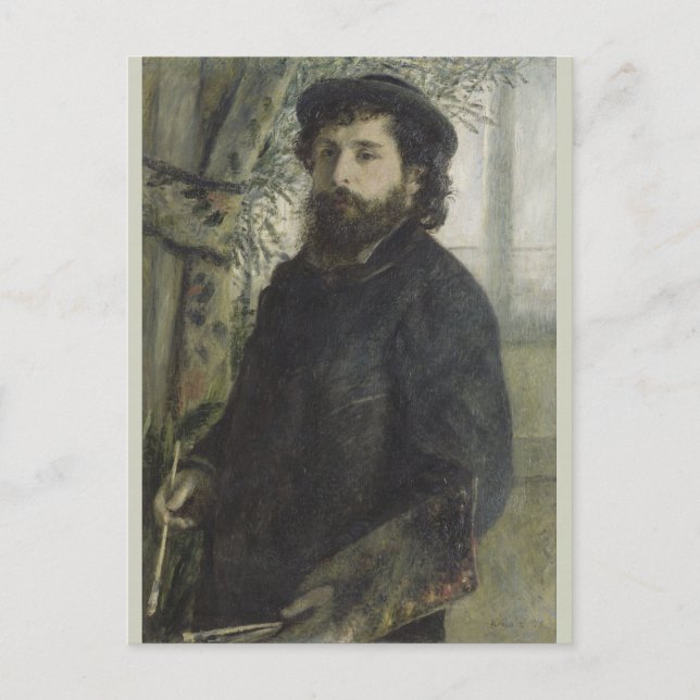 Carte Postale Claude Monet par Pierre-Auguste Renoir (Devant)