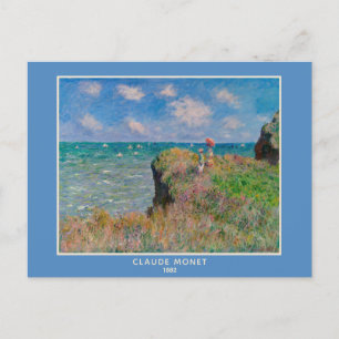 Carte Postale Claude Monet, Paysage "Promenade à Pourville"