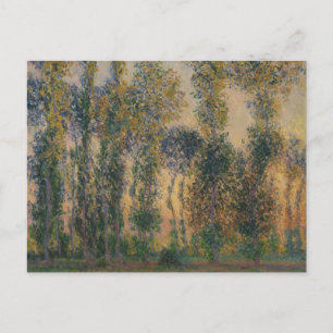 Carte Postale Claude Monet - Peupliers à Giverny, lever de solei