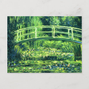 Carte Postale Claude Monet : Pont au-dessus d'un étang de nénuph