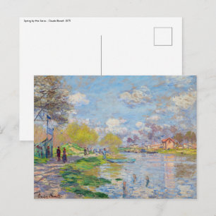 Carte Postale Claude Monet - Printemps de la Seine