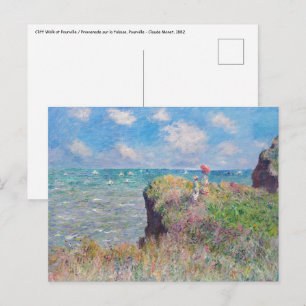 Carte Postale Claude Monet - Promenade Cliff à Pourville