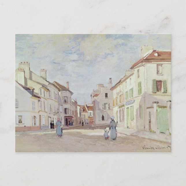 Carte Postale Claude Monet | Rue de la Chaussee à Argenteuil (Devant)