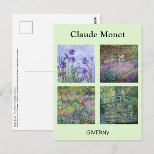 Carte Postale Claude Monet - Sélection de chefs-d'oeuvre Giverny