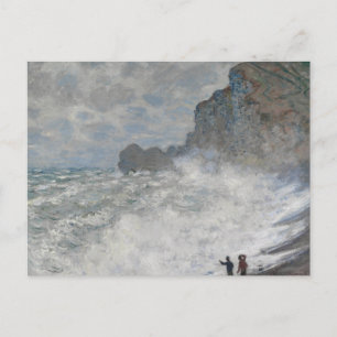 Carte Postale Claude Monet - Temps rude à Étretat