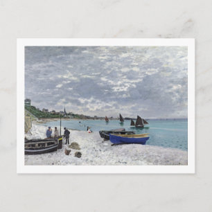 Carte Postale Claude Monet The Beach at Sainte-adresse