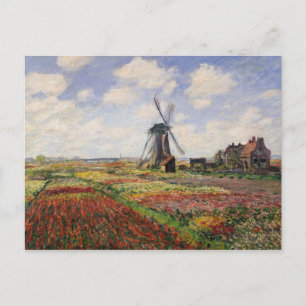 Carte Postale Claude Monet   Tulip Fields Rijnsburg Windmill