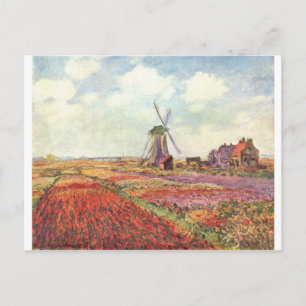 Carte Postale Claude Monet Tulips en Hollande