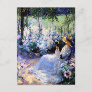 Carte Postale Claude Monet - Une femme lisant