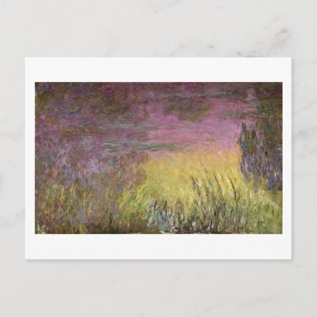 Carte Postale Claude Monet | Waterlilis at Sunset (Devant)