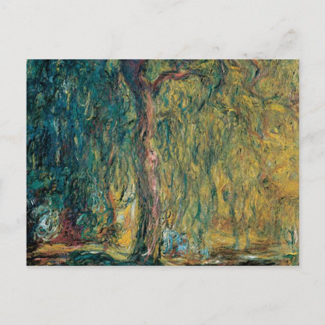 Carte Postale Claude Monet - Willow Weeping (Devant)