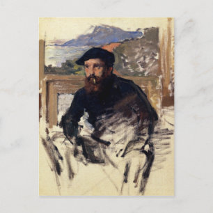 Carte Postale Claude Monet's Self Portrait en atelier
