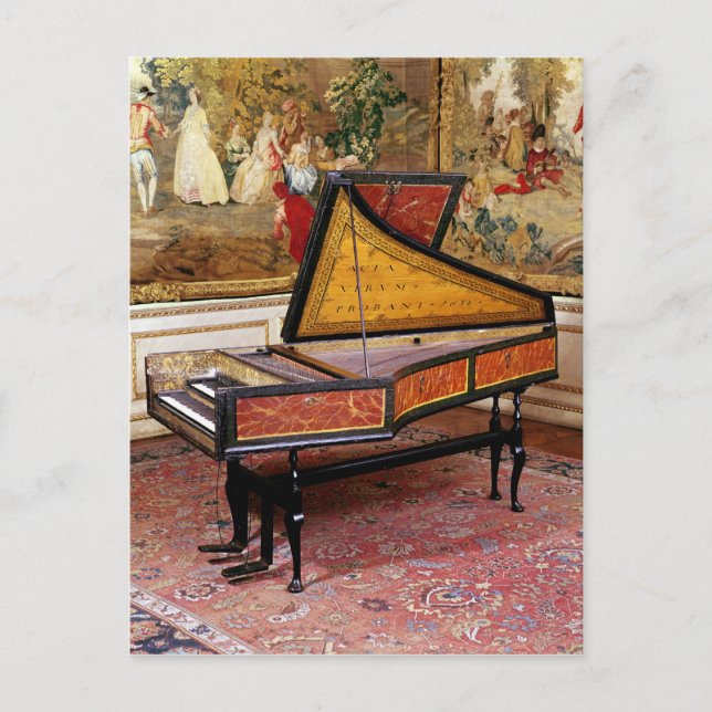 Carte Postale Clavecin, 1634 (Devant)