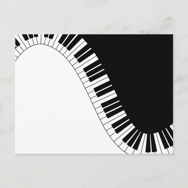 Carte Postale Clavier pour piano (Devant)