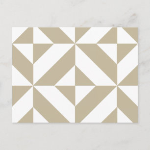 Carte Postale Clay Geometric Deco Cube Pattern