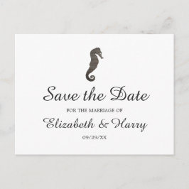 Carte Postale Clay Seahorse Beach Mariage Enregistrer La Date