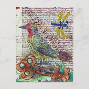 Carte Postale Clé de la chanson