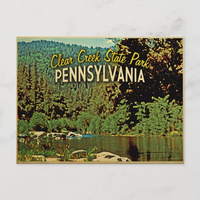 Carte Postale Clear Creek Pennsylvanie (Devant)