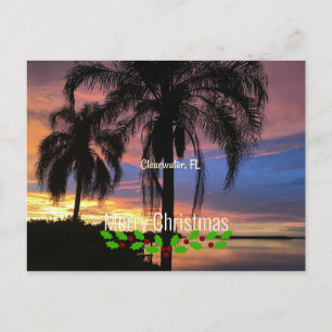 Carte Postale Clearwater, Floride voeux de Noël