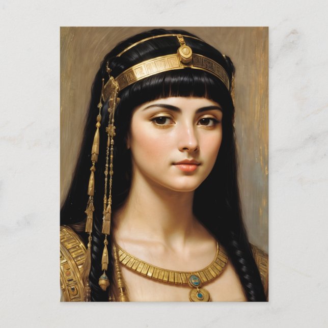 Carte Postale Cleopatra Portrait Reine égyptienne (Devant)