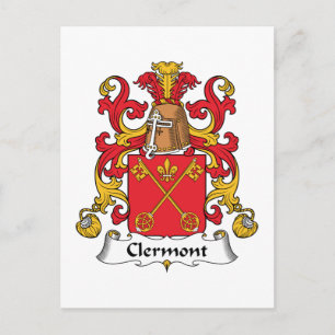 Carte Postale Clermont Family Crest