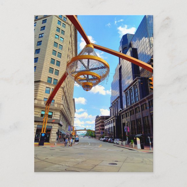 Carte Postale Cleveland Chandalier à Playhouse Square (Devant)
