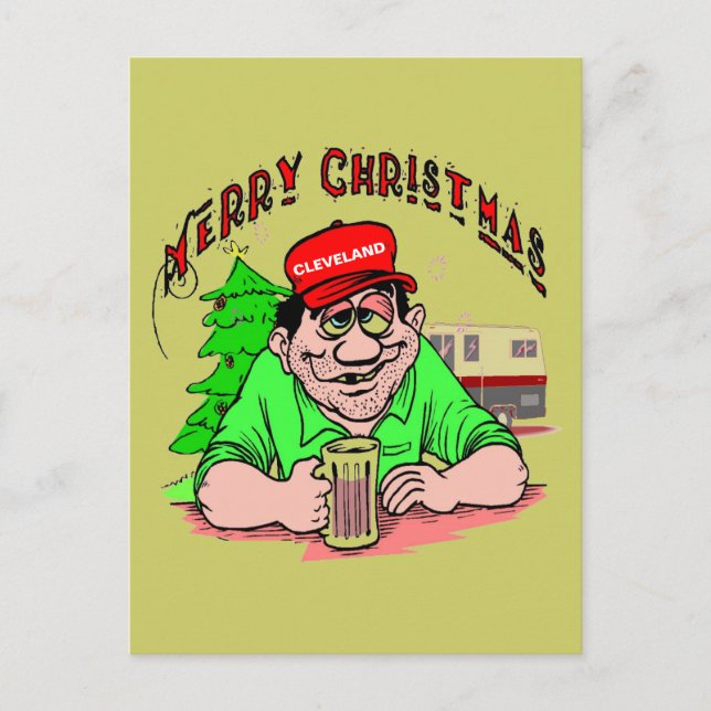 Carte postale Cleveland Christmas Holiday (Devant)