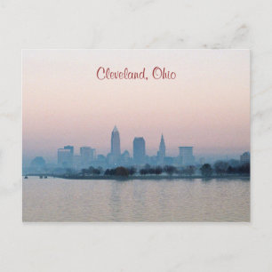 Carte postale Cleveland du soir
