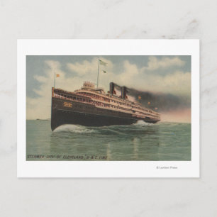 Carte Postale Cleveland, OH - Steamer City de Cleveland