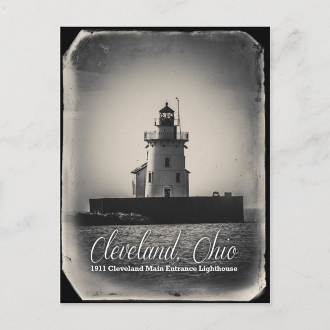 Carte Postale Cleveland, Ohio - Phare de l'entrée principale 191 (Devant)