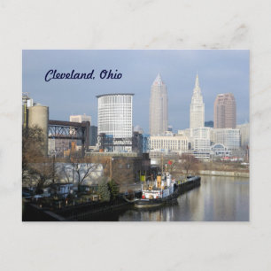 Carte postale Cleveland, Ohio River View