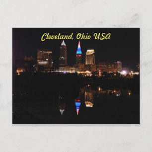 Carte postale Cleveland, Ohio USA (River Reflectio
