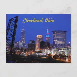 Carte postale Cleveland, Ohio West Side Skyline