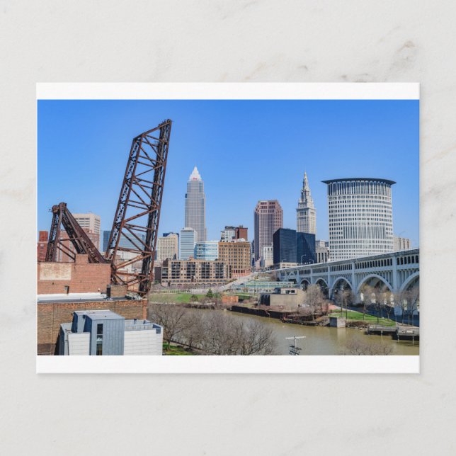 Carte Postale Cleveland Skyline (Devant)