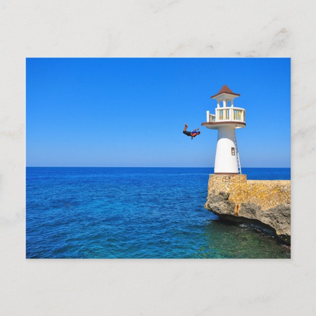 Carte Postale Cliffdive en Negril, Jamaïque (Devant)