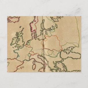 Carte Postale Climat européen