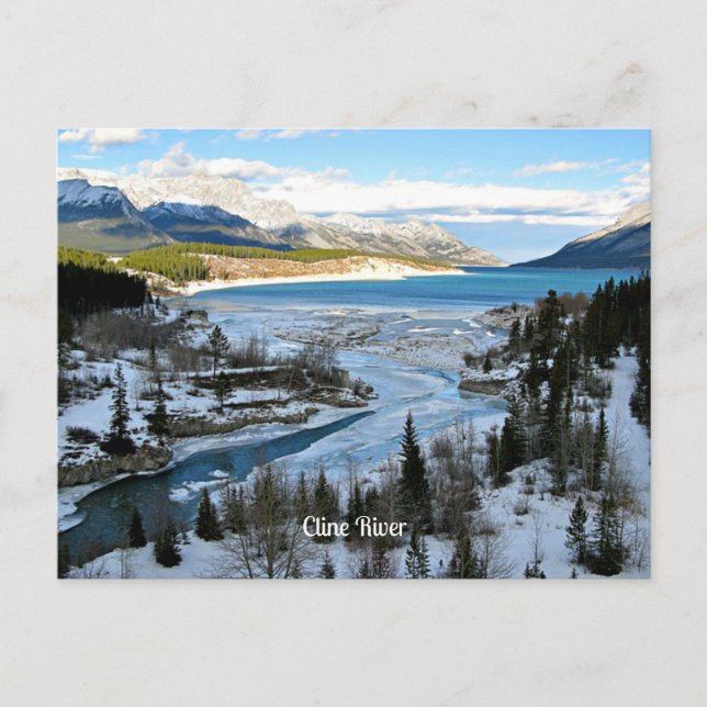 Carte Postale Cline River, Alberta, Canada (Devant)