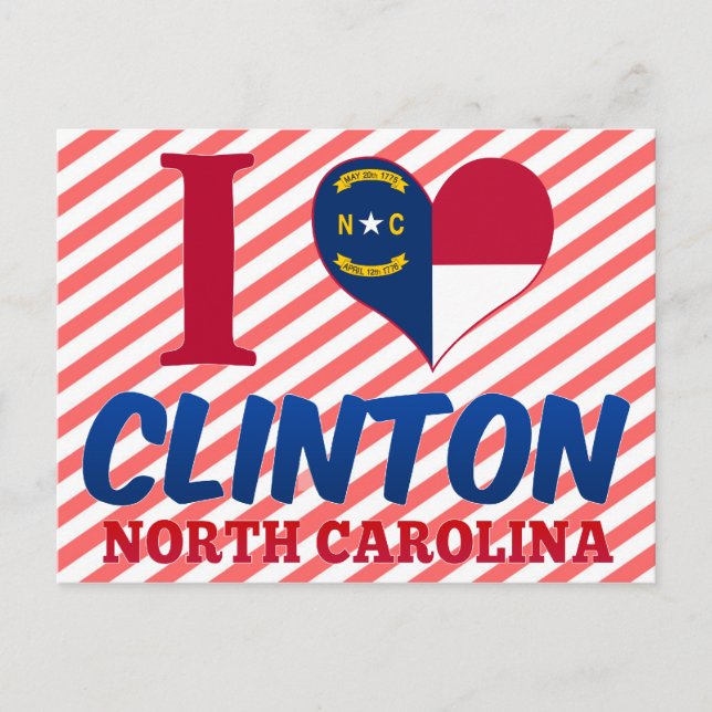 Carte Postale Clinton, Caroline du Nord (Devant)