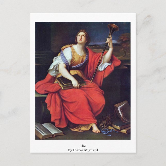 Carte Postale Clio De Pierre Mignard (Devant)