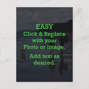 Carte Postale Cliquez et remplacez facilement l'image pour créer
