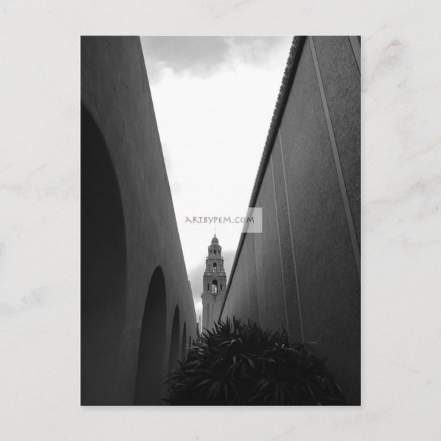 Carte Postale Clocher de Californie (Devant)