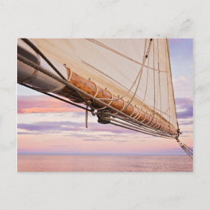 Carte Postale Close-up of Sail and Ropes Maine