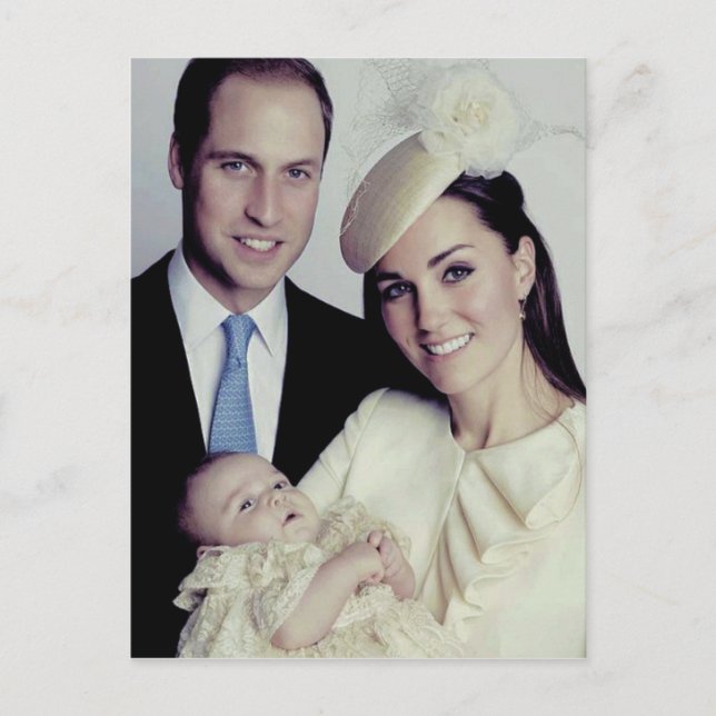 Carte Postale Closeup de baptême de Prince George oct 2013 (Devant)