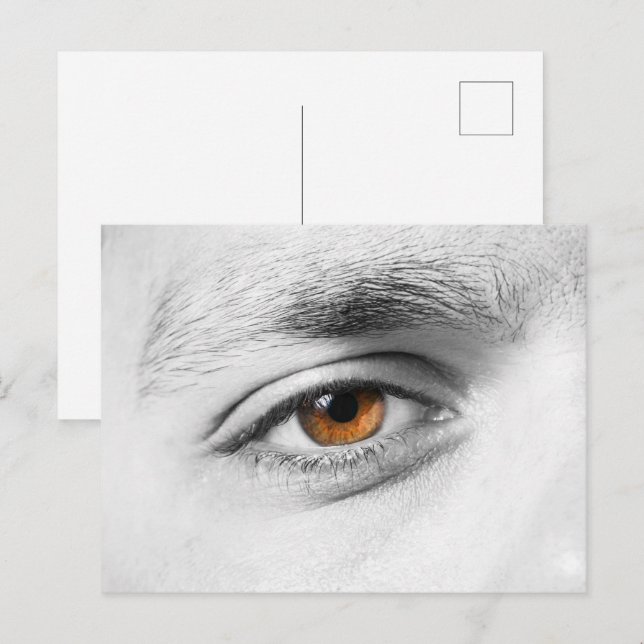 Carte Postale Closeuse oculaire humain (Devant / Derrière)