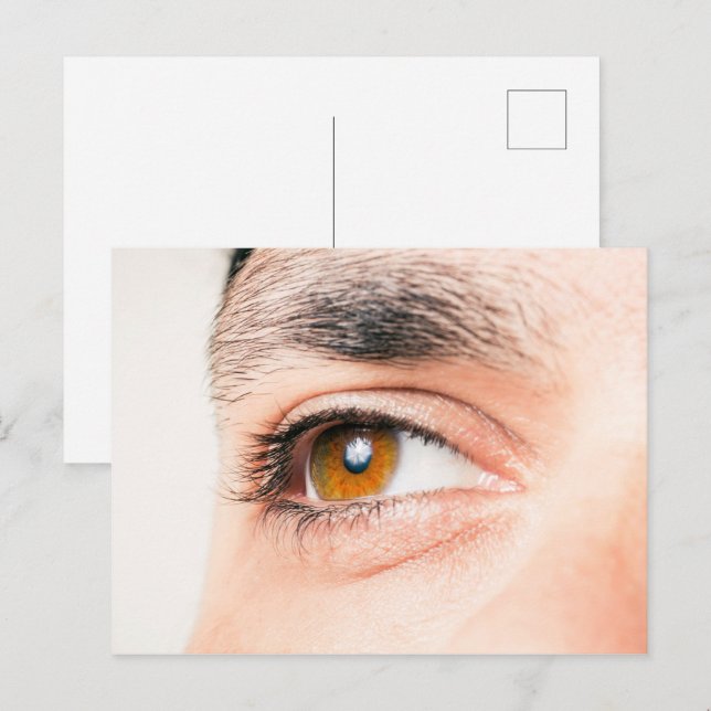Carte Postale Closeuse oculaire humain (Devant / Derrière)