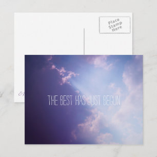 Carte Postale Clouds Sky Inspirational Citation Photo Pittoresqu
